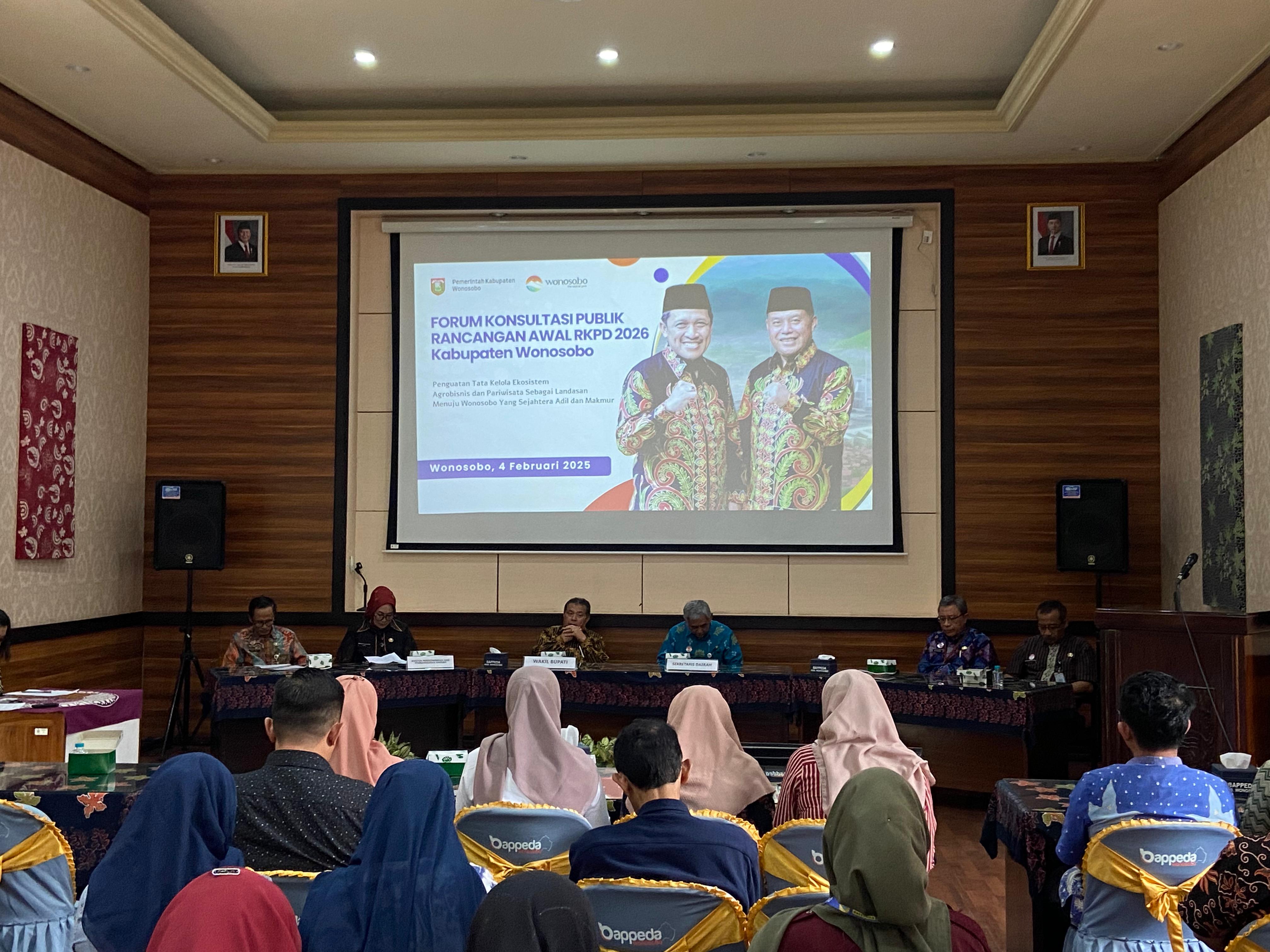 PEMKAB WONOSOBO DORONG PARTISIPASI PUBLIK DALAM RKPD 2026