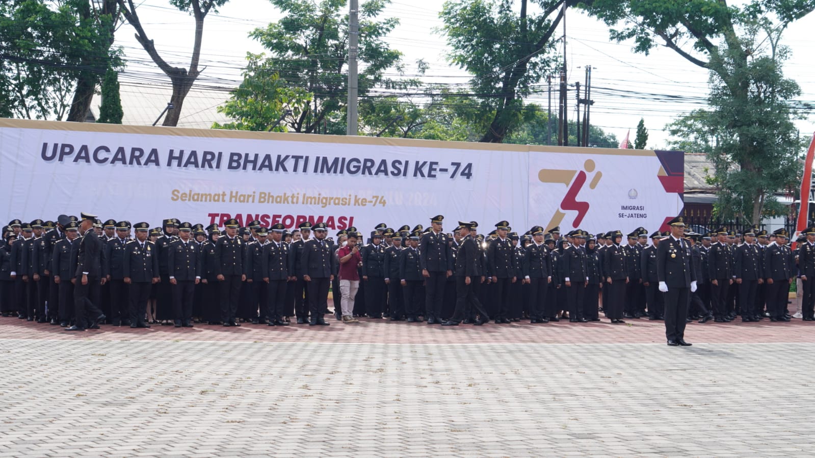 Puncak Peringatan Hari Bhakti Imigrasi ke-74, Kantor Imigrasi Wonosobo Ikuti Upacara Peringatan HBI di Badiklat Kemenkumham Jawa tengah