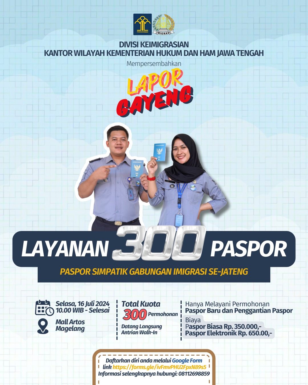 Beri Kemudahan, Jajaran Imigrasi Se Jateng Gelar "Lapor Gayeng"