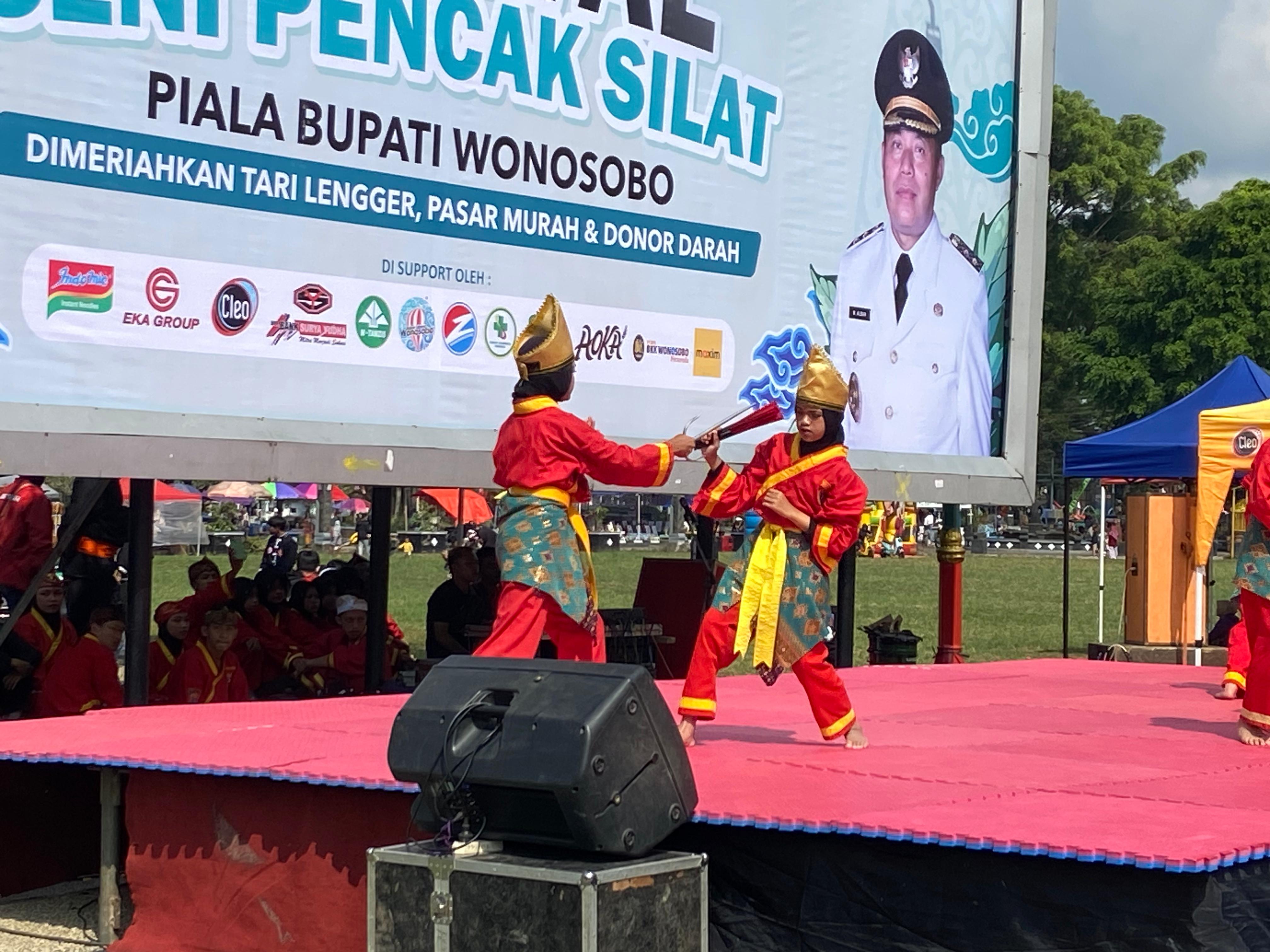 FESTIVAL SENI PENCAK SILAT PIALA BUPATI WONOSOBO, AJANG UNJUK KEMAMPUAN PESILAT MUDA
