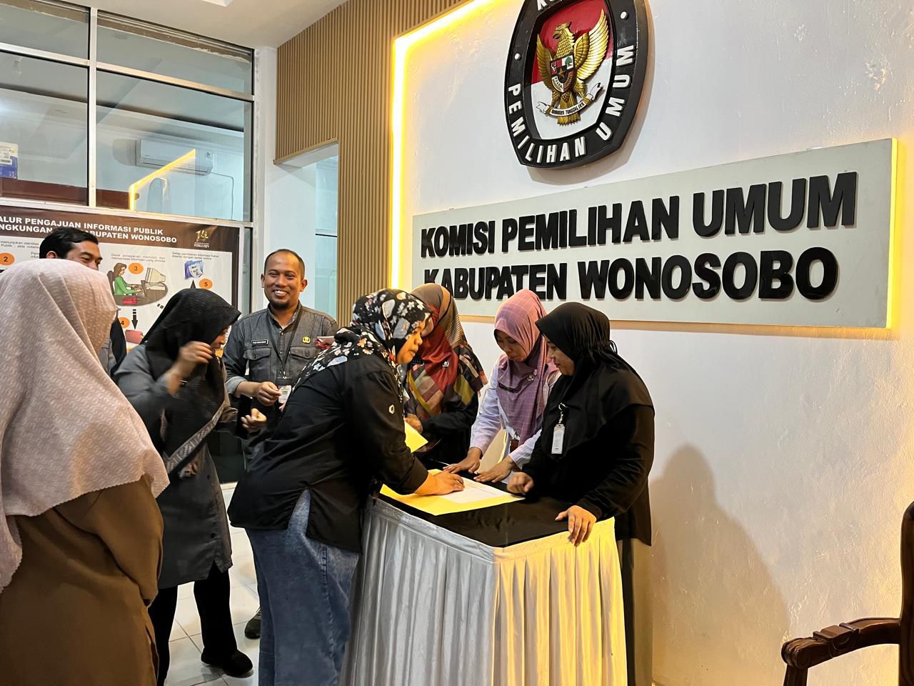 KPU WONOSOBO GELAR SIMULASI PENDAFTARAN CALON BUPATI WAKIL BUPATI