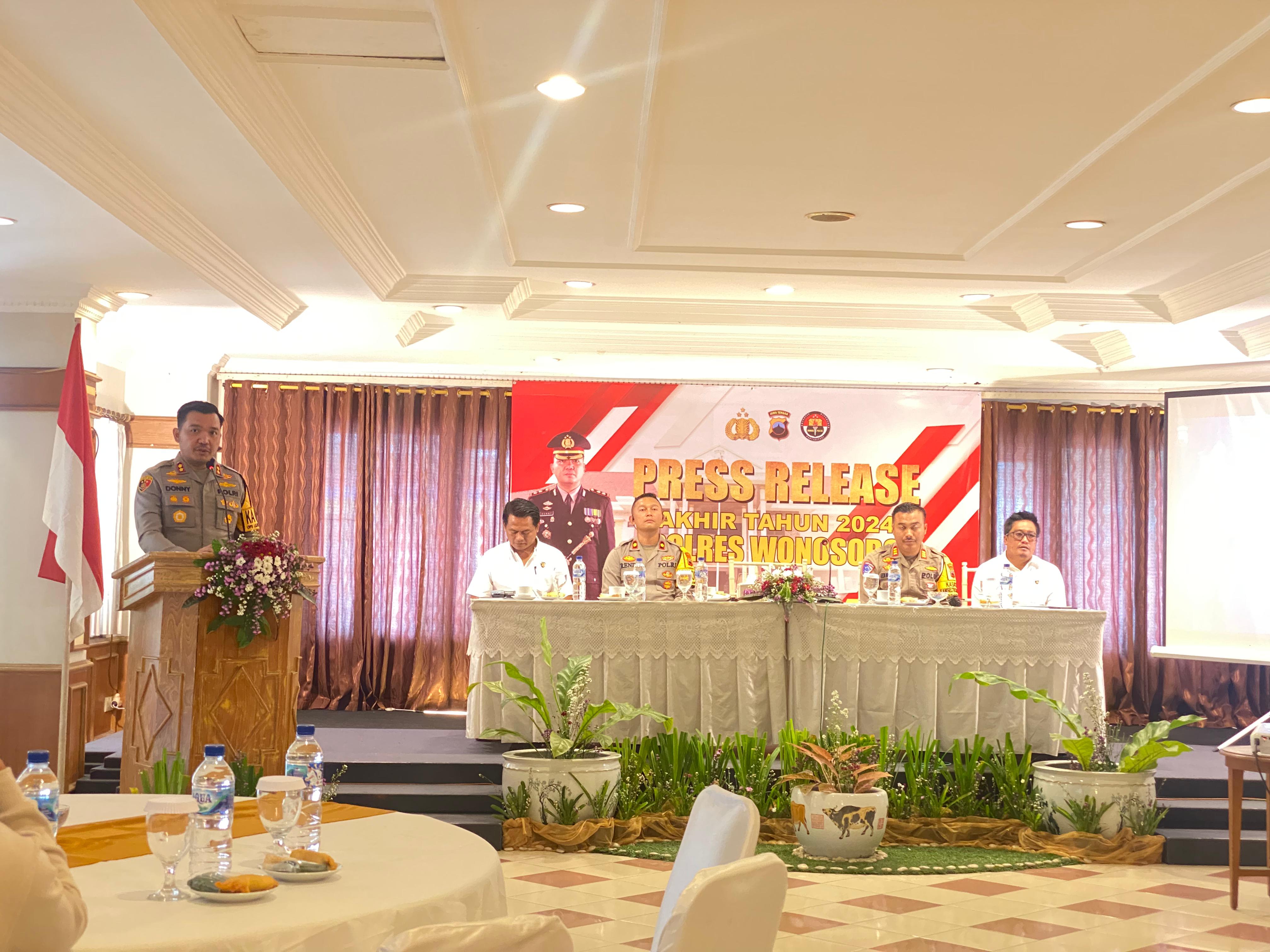 TINDAK KEJAHATAN DI WONOSOBO MENURUN 4,66 PERSEN