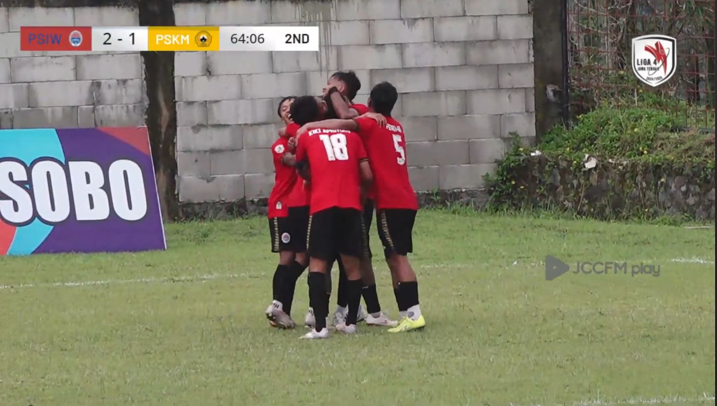 PSIW WONOSOBO TUMBANGKAN PERSIKAMA MAGELANG DENGAN SKOR 3-1