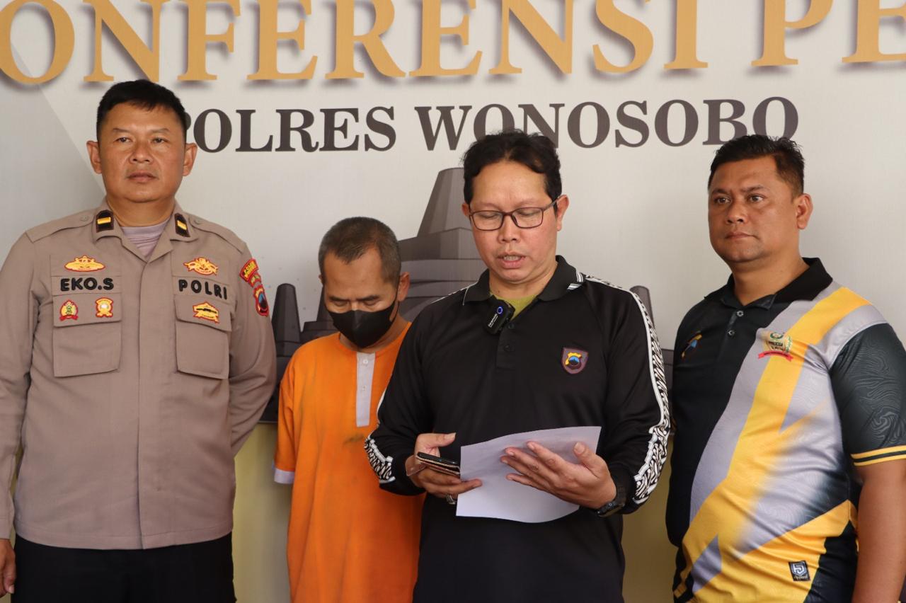 POLISI BEKUK PRIA WARGA KERTEK YANG DIDUGA CABULI ANAK DI BAWAH UMUR