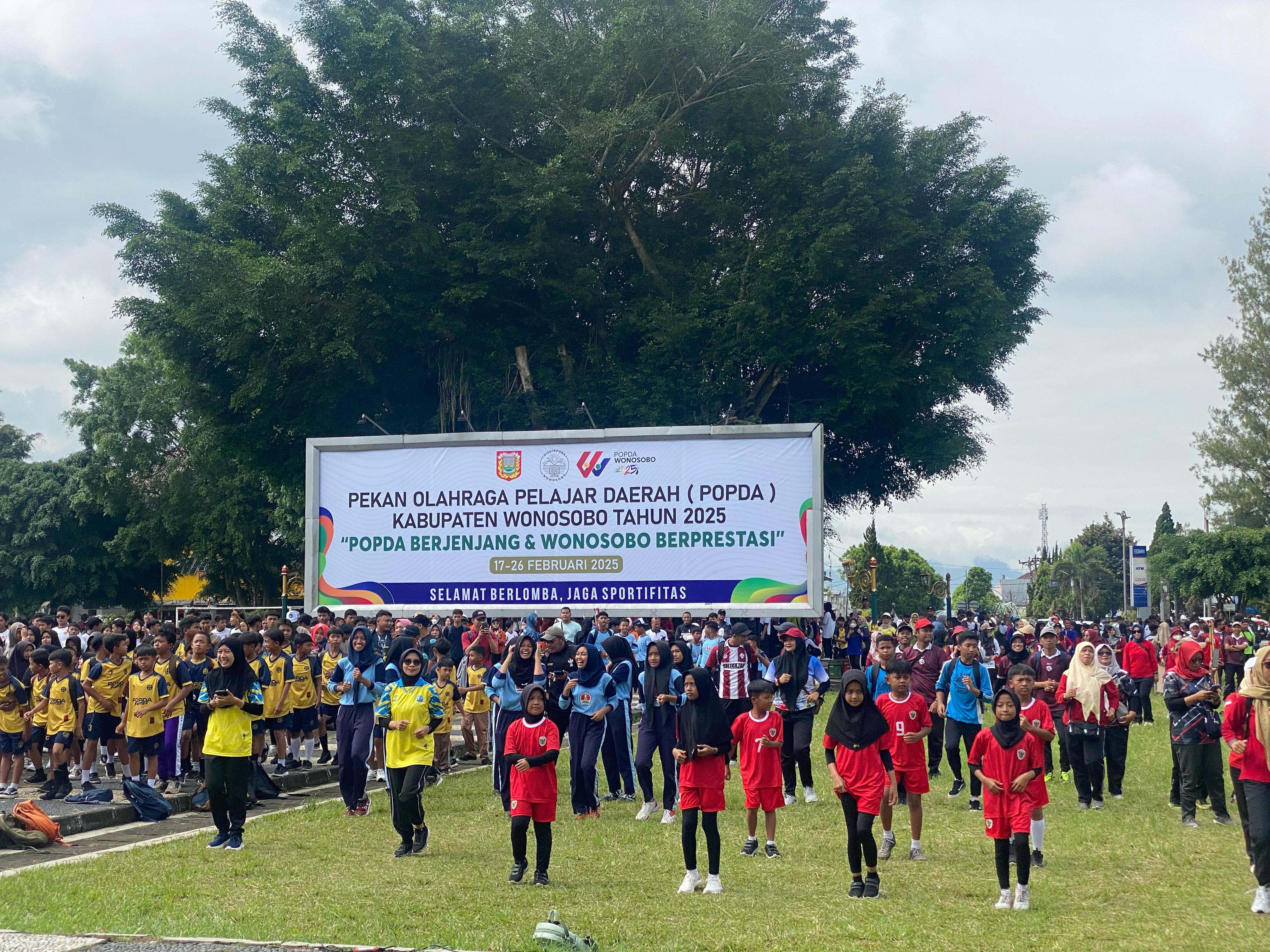 POPDA 2025 RESMI DIBUKA, ATLET MUDA WONOSOBO SIAP BERLAGA DI 20 CABOR