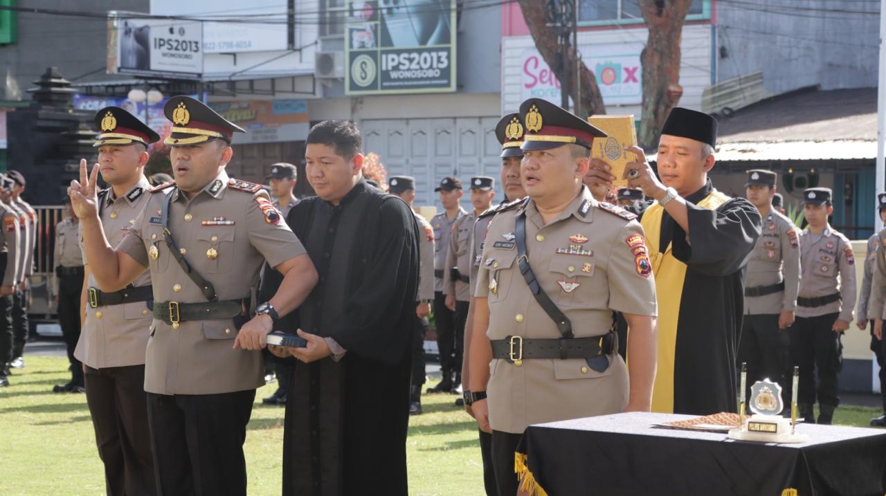 KAPOLRES WONOSOBO LANTIK WAKAPOLRES DAN KASATLANTAS BARU