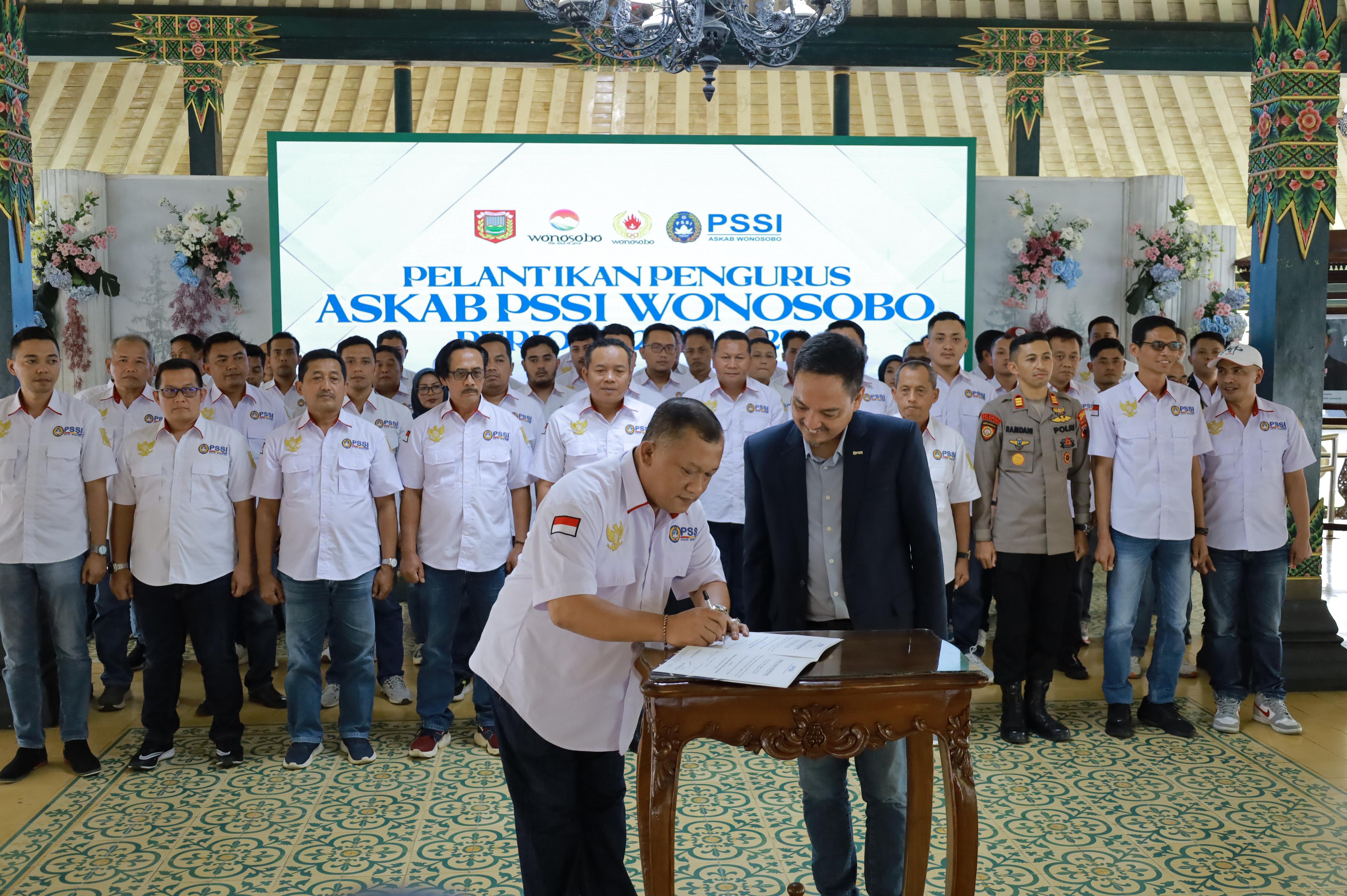 PENGURUS ASKAB PSSI WONOSOBO PERIODE 2025-2029 RESMI DILANTIK