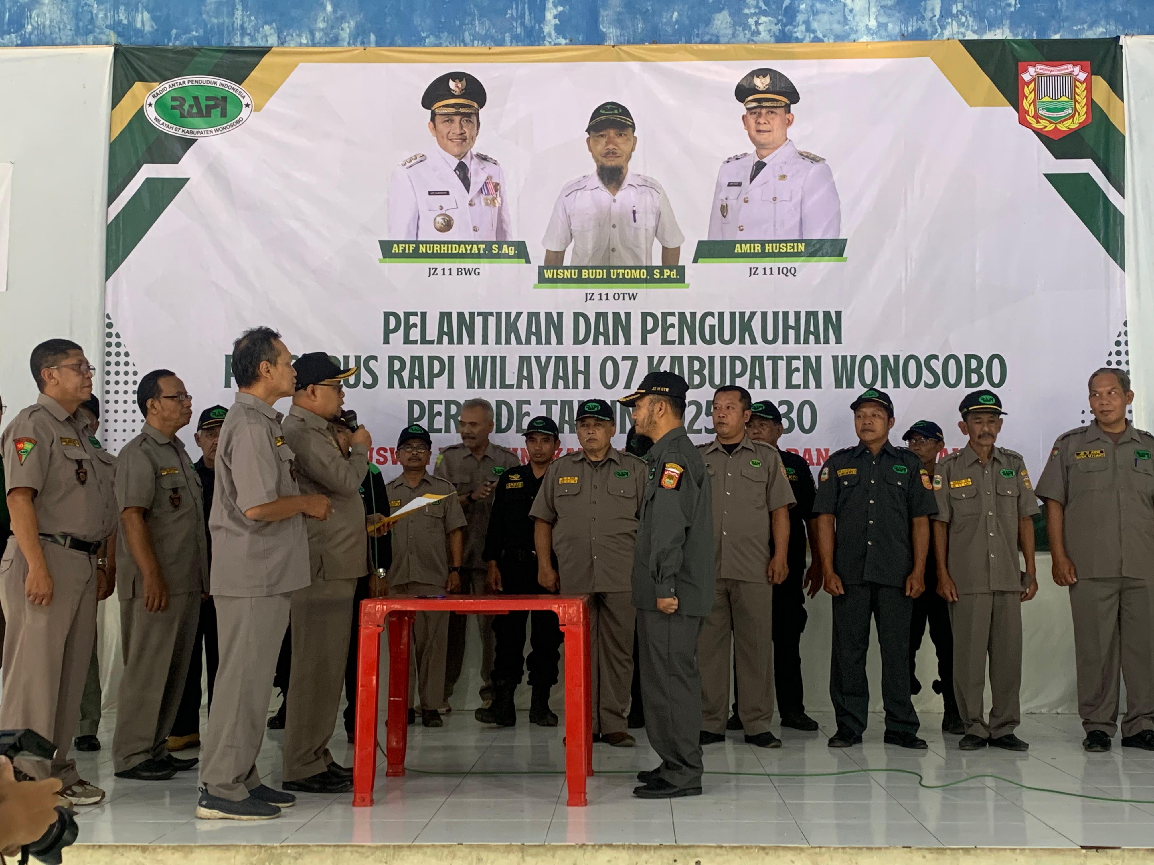 PENGURUS RAPI WILAYAH 07 WONOSOBO RESMI DILANTIK