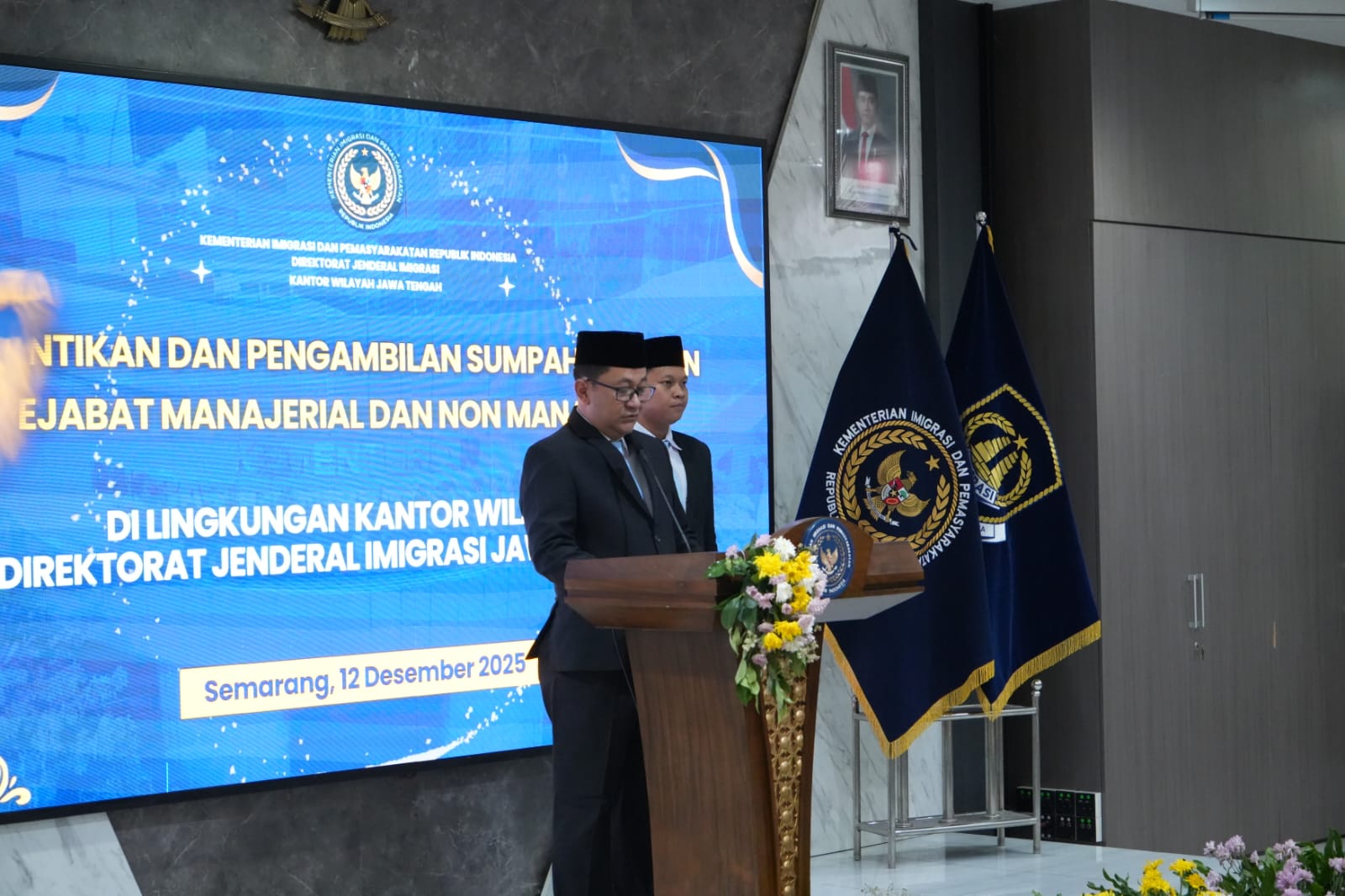 Kakanwil minta para Pejabat Imigrasi baru di Jawa Tengah agar mengemban amanah dengan integritas