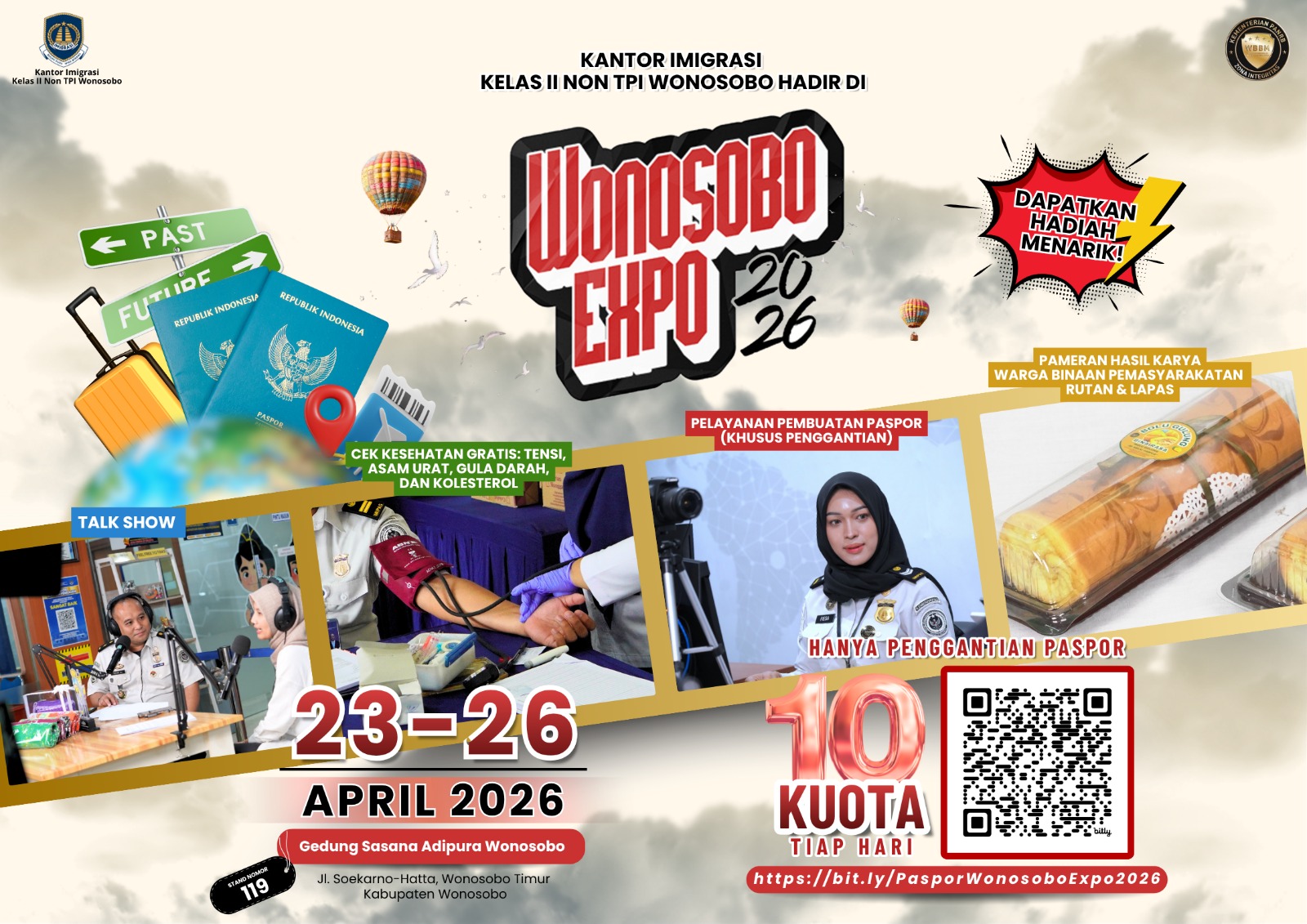Kantor Imigrasi Wonosobo Hadir di Wonosobo Expo 2026: Buka Layanan Paspor dan Cek  Kesehatan Gratis