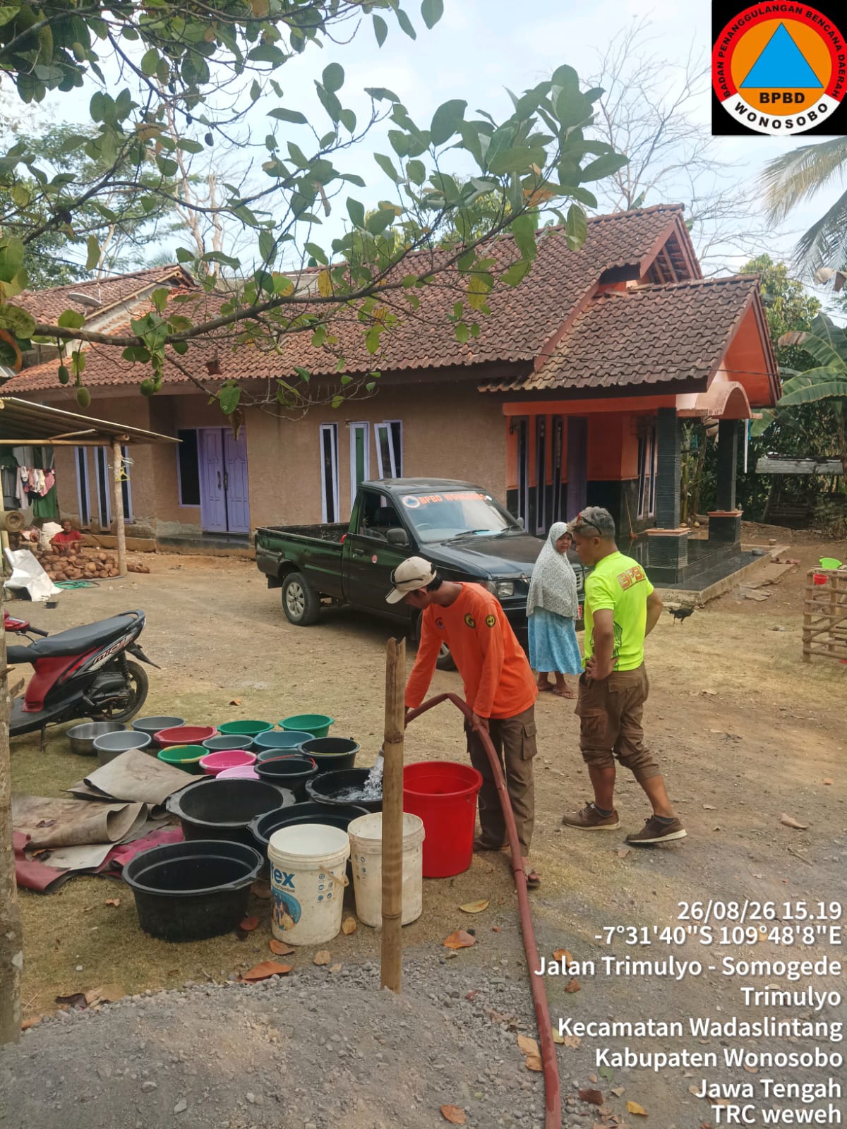 Kemarau Mulai Berdampak, BPBD Wonosobo Droping Puluhan Ribu Liter Air Bersih